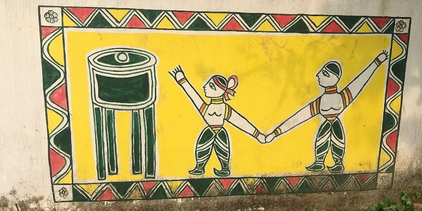 Mural on participatory action in water collection