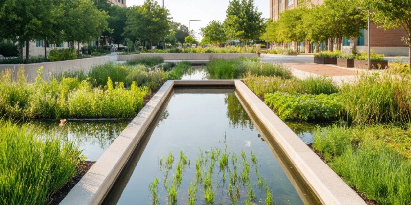 The Blue Nexus Lab focuses on projects in the ﬁeld of water and climate adaptation. (source: Adobe Stock  #1249833965) 