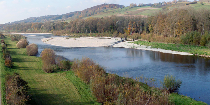 La rivière Thur: Photo: Eawag