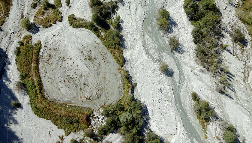 Gletschervorfeld der Borgne d'Arolla bei Satarma im Kanton Wallis, Sommer 2018 (Foto: AlpWISE, UNIL)