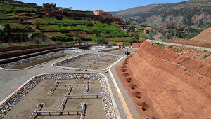 The wastewater treatment project in Asselda (Morocco) provides clean water for the inhabitants as well as for the irrigation of  fruit trees. 
