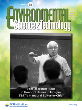 Le numéro spécial actuel de ES&T est consacré au chercheur sur l’eau Jim Morgan. (Photo: ACS Publications) 