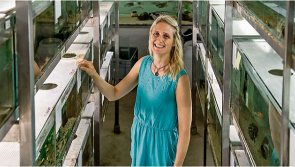 Lüftet Rätsel der Natur: die in Luzern wohnhafte Meeresbiologin Sara Stieb. (Bilder: Nadia Schärli, Kastanienbaum, 24. Juni 2019)