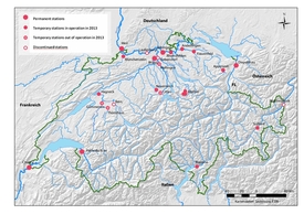 Map of NADUF stations in 2017