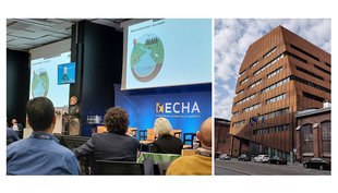 ECHA Workshop in Helsinki (Foto links: Heike Laue und Foto rechts: Kristin Schirmer)