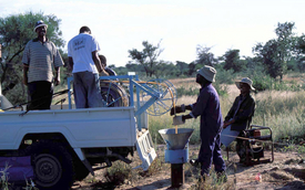 Groundwater data from 26 different studies and from all continents (except Antarctica) were analysed according to a common standard for the first time. Among them are data sets from Botswana and Namibia. (Photo: Justin Kulongoski, WHOI)