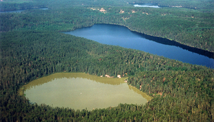 Limpides ou turbides ? Les lacs peu profonds peuvent soudainement basculer. (Photo : International Institute for Sustainable Development IISD – Experimental Lakes Area ELA, Canada)