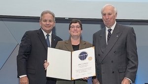 Eawag director Janet Hering at the induction of the “National Academy of Engineering” in Washington. Photo: Cable Risdon for NAE