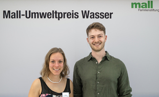 Marisa Poggioli und SandroHunziker an der Verleihung des Mall Umweltpreises Wasser 