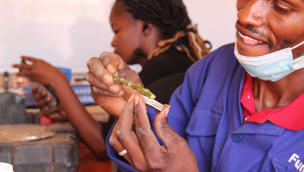 Fundifix staff producing chlorinators in Kenya. (Photo: Lisa Appavou)