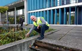 Belgian waste water engineer Peter Vanrolleghem in 2017 at Eawag. (Photo: Eawag)