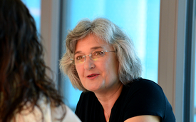 Isabelle Schläppi is in charge of the PEAK Office. (Photo: Peter Penicka, Eawag)