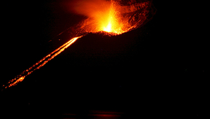Représentation d'une éruption volcanique. Quelle: Pixabay.com 