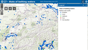 Slightly more than 85% of European bathing sites have excellent bathing water quality, only 1.3% are classified as poor. Source: European Environment Agency