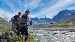 La fonte des glaciers modifie les réseaux alimentaires dans les eaux, comme ici au Groenland, mais aussi dans les régions alpines. (Photo : Coralie Moccetti)