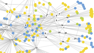 Réseau des plateformes de concertation dans le domaine de l'eau en Suisse. Il s'agit souvent de groupes de travail ou de commissions au sein d'organisations plus importantes. (Graphique : Fischer et al.)