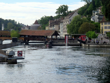 Wehr und Kraftwerksanlage am Luzerner Mühleplatz (A. Peter)