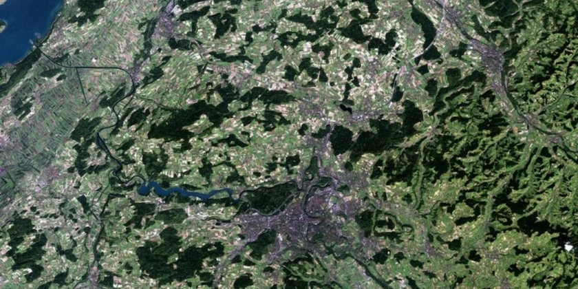 [Translate to Français:] Bern, Switzerland, satellite image
