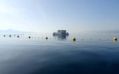 The "LéXPLORE" platform on Lake Geneva (Pictures: Natacha Pasche)