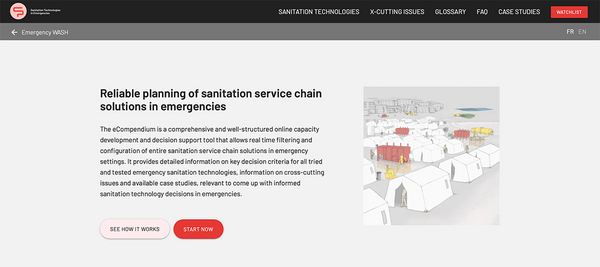 Compendium of Sanitation Technologies in Emergencies Website