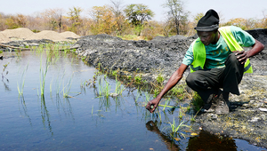 Cover picture: One of the 13 citizen scientists measures the pH value in a mine effluent channel. (Photo: Fritz Brugger)