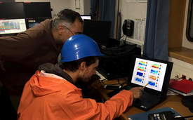 Observation des données sur les turbulences (Photo: projet Remedios)