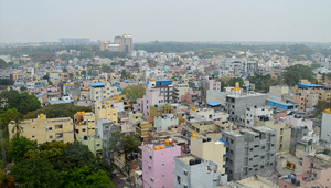 More than 3,000 wastewater treatment plants in the Indian city of Bengaluru recycle the wastewater from large apartment buildings on site, which then has to be reused locally as well. (Photo: Eawag, Josianne Kollmann)
