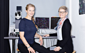 Melanie Fischer (à g.) et la prof. Kristin Schirmer. (Photo: Conseil des EPF)