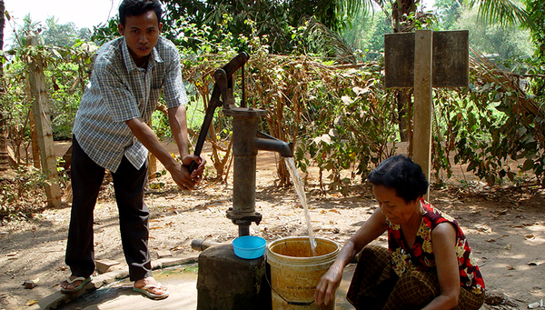 Grundwasserentnahme in Hanoi (Bild: Eawag)