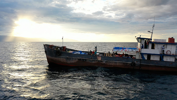 Lake Tanganyika Forschungsexpedition an Bord der RV Mama Benita. (Foto: Cameron Callbeck)